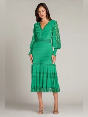 TADASHI SHOJI - NYSSA BISHOP SLEEVE DRESS